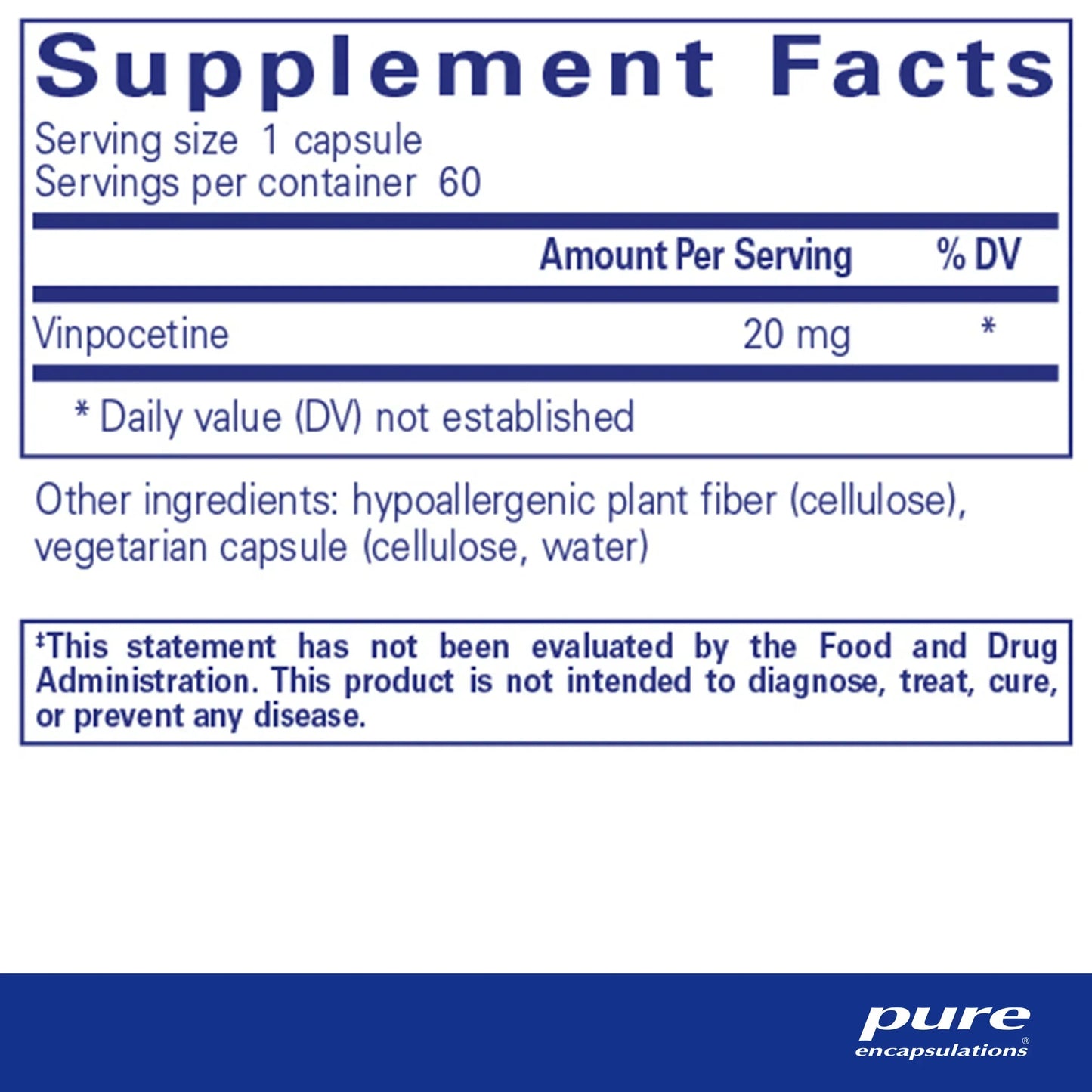 Vinpocetine 20 mg.